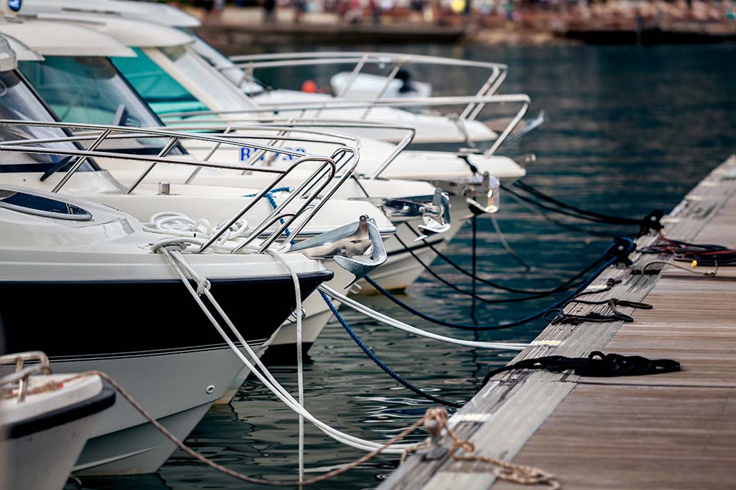 Boats docked