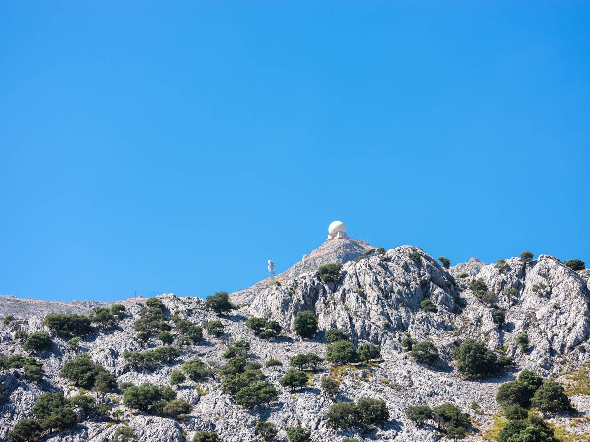 View of Puig Major in the Serra de Tramuntana mountain range