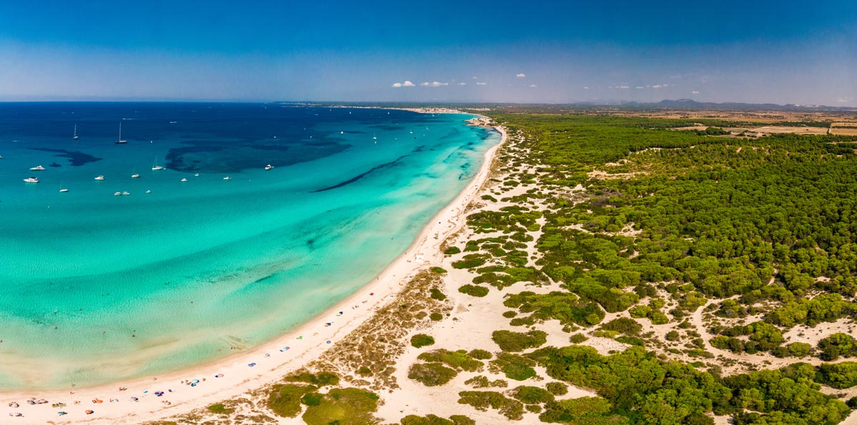 Es Trenc beach in Mallorca